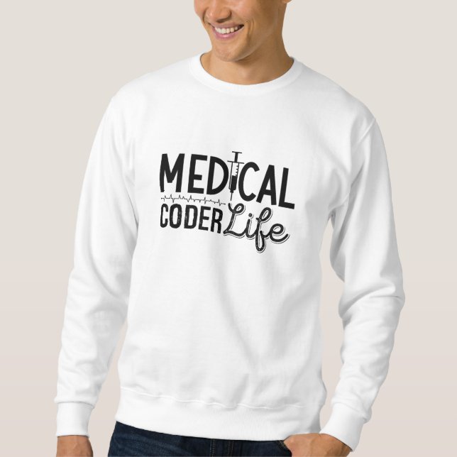 Sweatshirt Codage de programmateur ICD Assistant Médicale Cod (Devant)