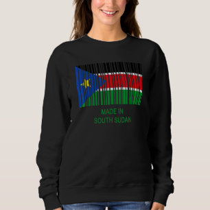 Sweatshirt Code-barres du drapeau du Soudan du Sud