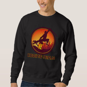 Sweatshirt Code Ninja Programmeur de codage informatique Réin