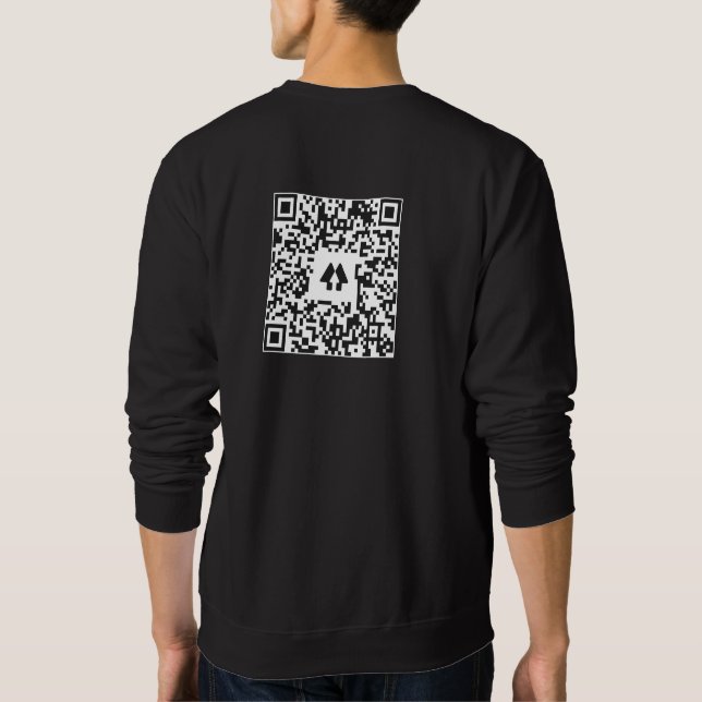 Sweatshirt Code QR de Clopen Effet  (Dos)
