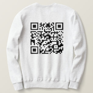 Sweatshirt Code QR drôle de danse du président Trump (au dos)