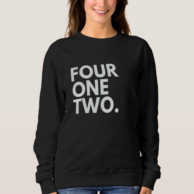 Sweatshirt Code régional 412 Pittsburgh PA Pennsylvanie (Devant)