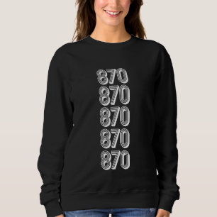 Sweatshirt Code régional 870 Chicago IL