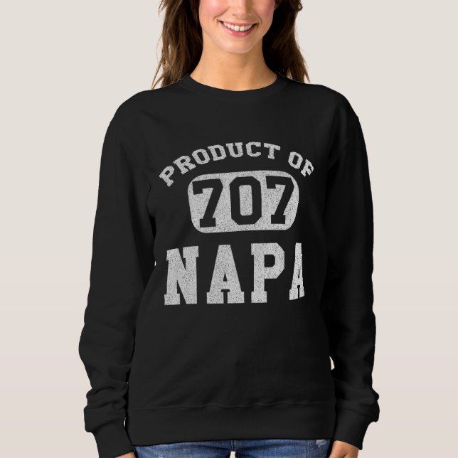 Sweatshirt Code régional rétro vintage Napa Californie (Devant)