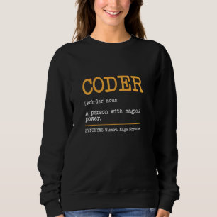 Sweatshirt Coder Définition Tech Support Coder Funny Programm