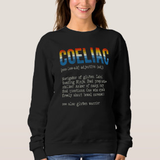 Sweatshirt Coeliac Définition gluten Sans gluten Maladie coel