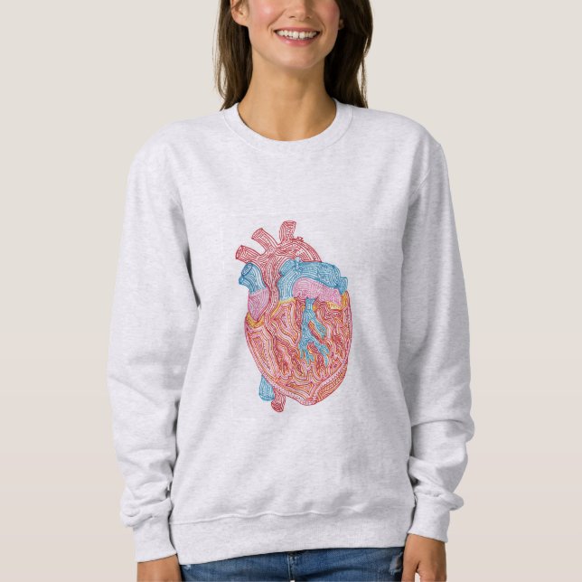 Sweatshirt Coeur anatomique (Devant)