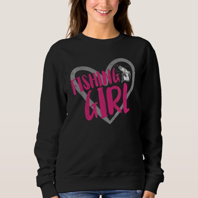 Sweatshirt Cœur de fille pêcheuse (Devant)