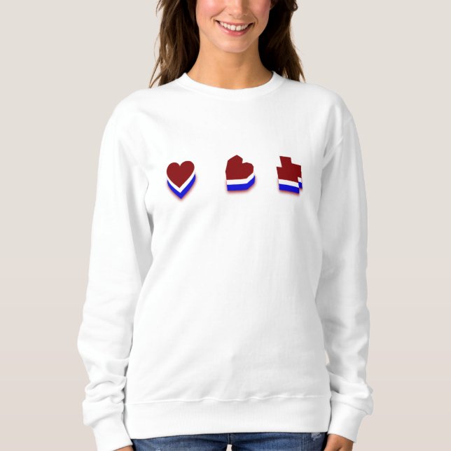 Sweatshirt Coeur doux (Devant)