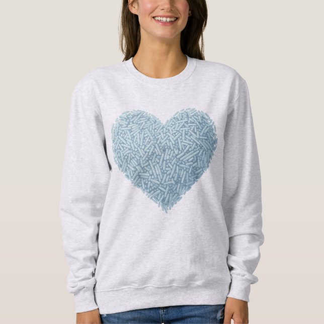 Sweatshirt Coeur doux | Saupoudrer bébé (Devant)