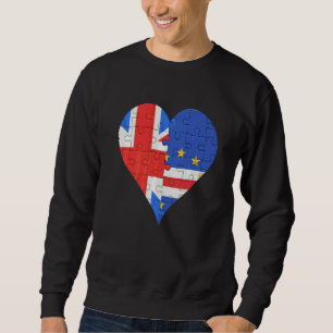 Sweatshirt Coeur du drapeau du Cap-Vert britannique