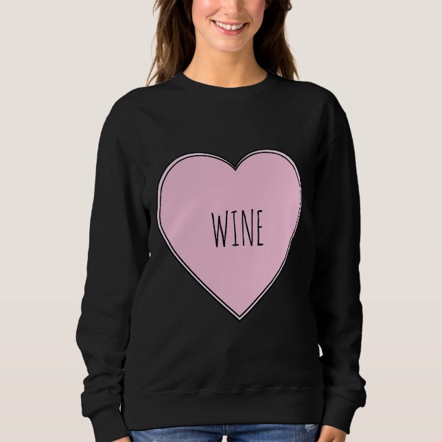 Sweatshirt Coeur du vin (Devant)