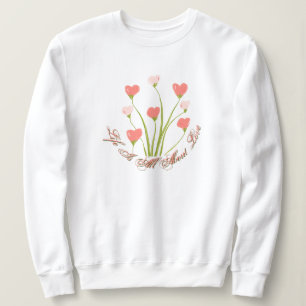 Sweatshirt Coeur floral