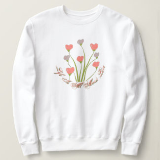 Sweatshirt Coeur floral
