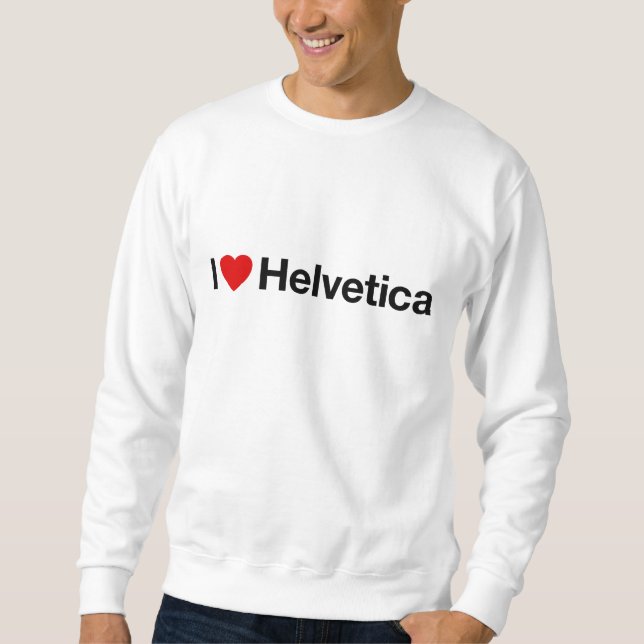 Sweatshirt Coeur I helvetica (Devant)