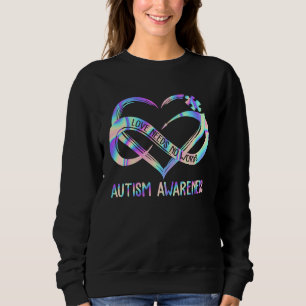 Sweatshirt Cœur infini Autisme Sensibilisation L'amour n'a pa