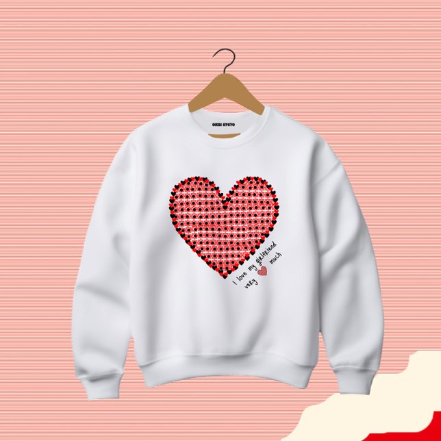 Sweatshirt Coeur rouge (Créateur téléchargé)