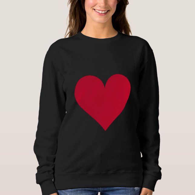 Sweatshirt Coeur Valentines Jour Amour Coeur (Devant)