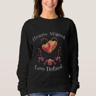Sweatshirt Cœurs Alignés💖✨L'Amour Défini
