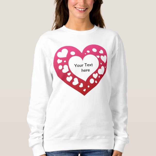 Sweatshirt Coeurs dans le coeur (Devant)