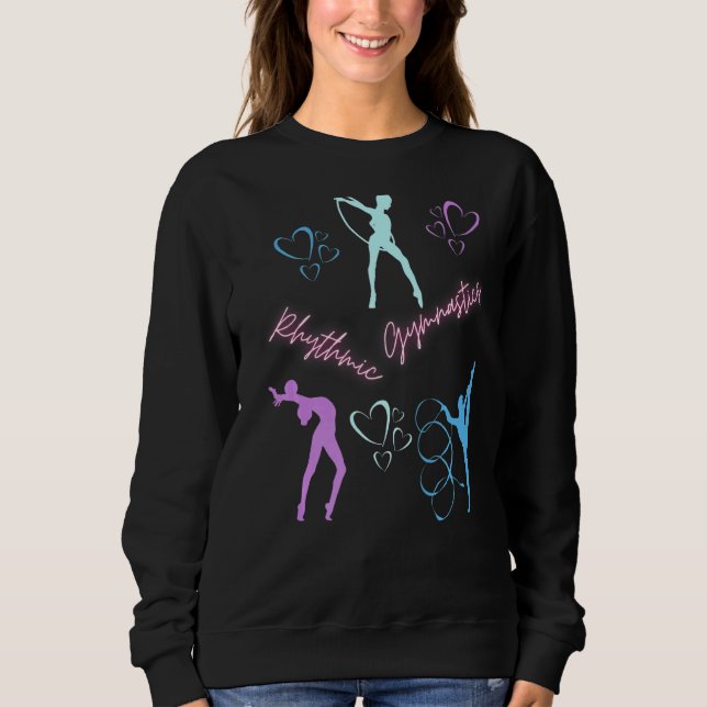 Sweatshirt Coeurs de gymnastique rythmique (Devant)