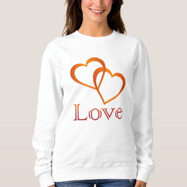 Sweatshirt Coeurs entrelacés (Devant)