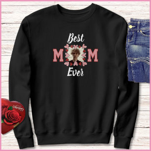 Sweatshirt Cœurs roses et rouges simples 1 Photo Meilleure ma