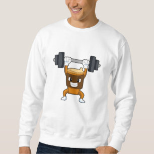 Sweatshirt Coffee at Strength entraînement avec Barbell