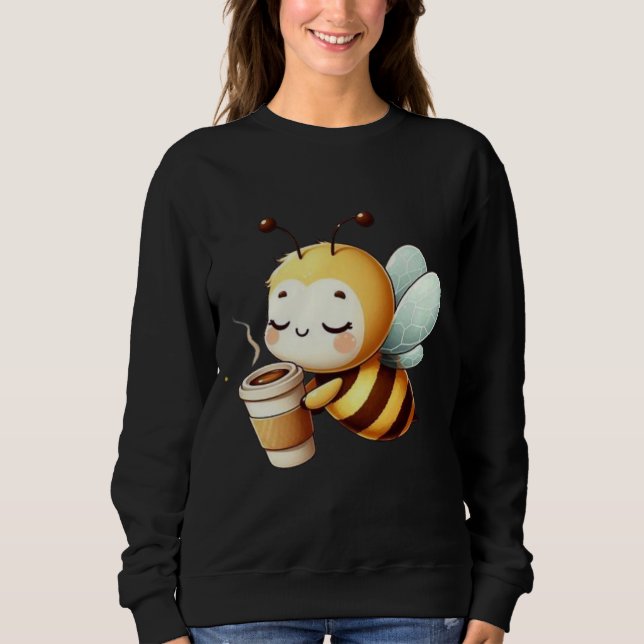 Sweatshirt Coffee Bee – Morning Energy Mode (Devant)