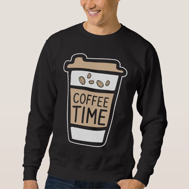 Sweatshirt Coffee  Espresso Barista Cappuccino Grandpa (Devant)