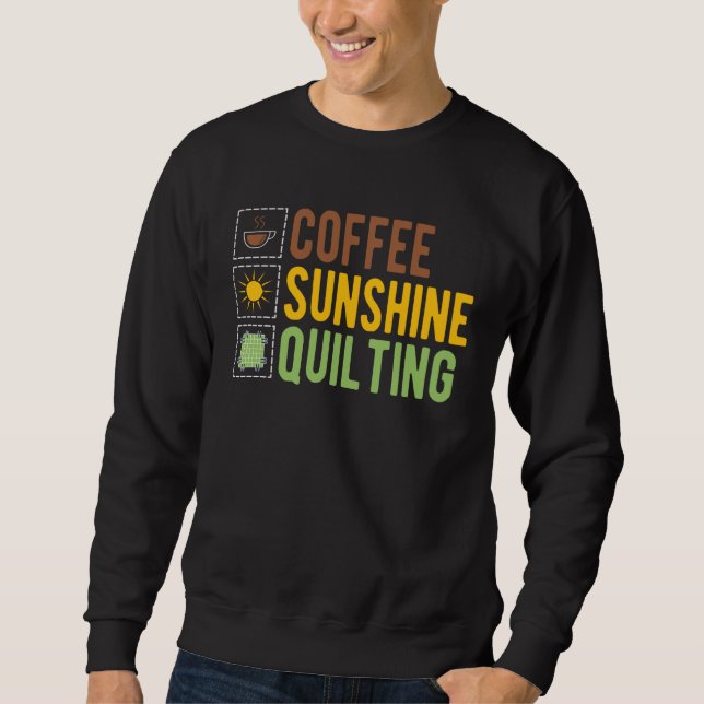 Sweatshirt Coffee Sunshine Quilting (Devant)