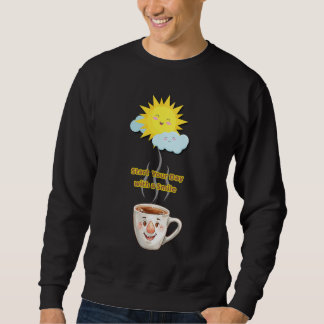 Sweatshirt Coffee Time – Cute Smiling Cup