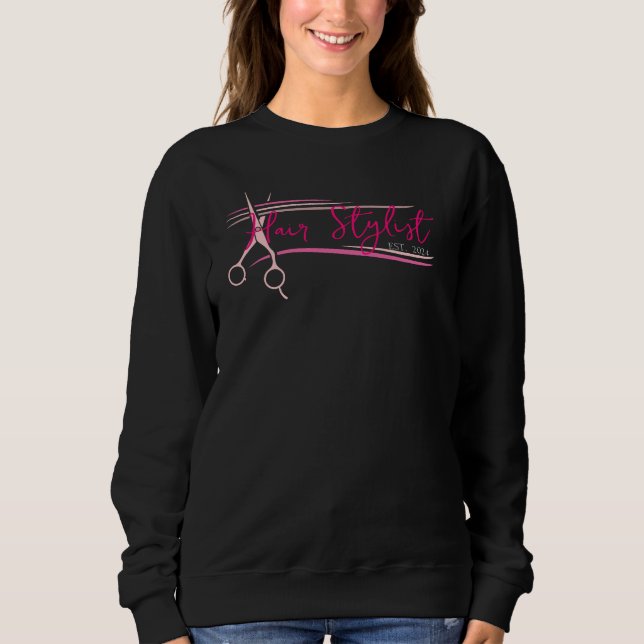 Sweatshirt Coiffeur Personnalisé (Devant)