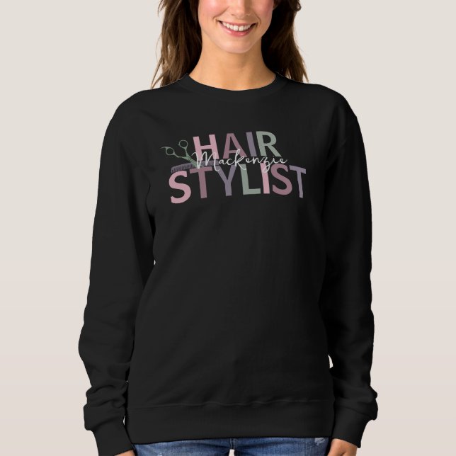 Sweatshirt Coiffeur Personnalisé (Devant)