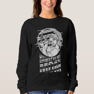 Sweatshirt Coiffeuse Maman Coiffeur Coiffure Salon Cheveux
