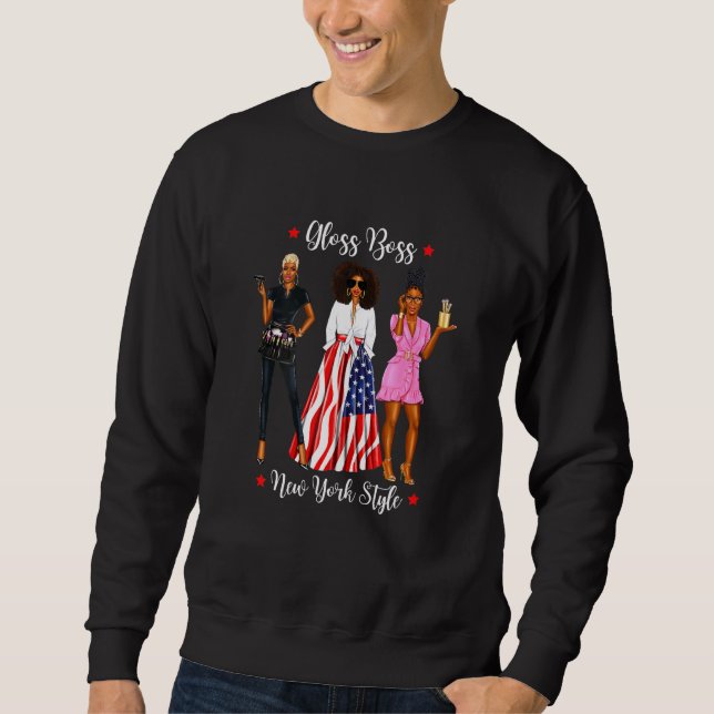 Sweatshirt Coiffeuse New Yorker New York Coiffeuse New York (Devant)