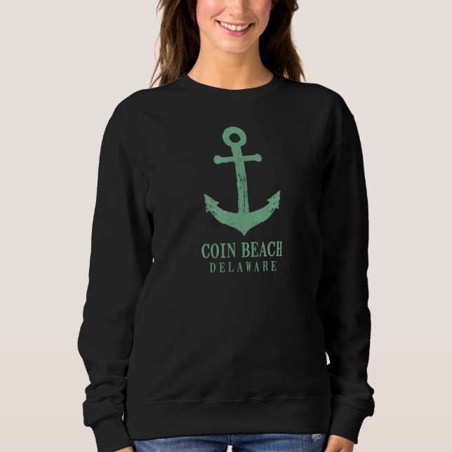 Sweatshirt Coin Beach Delaware (Devant)