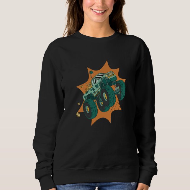 Sweatshirt Coins Car St Patricks Day (Devant)