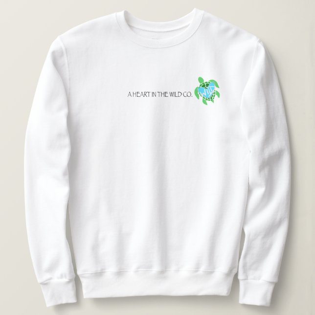 Sweatshirt Col de la tortue de mer (Design devant)