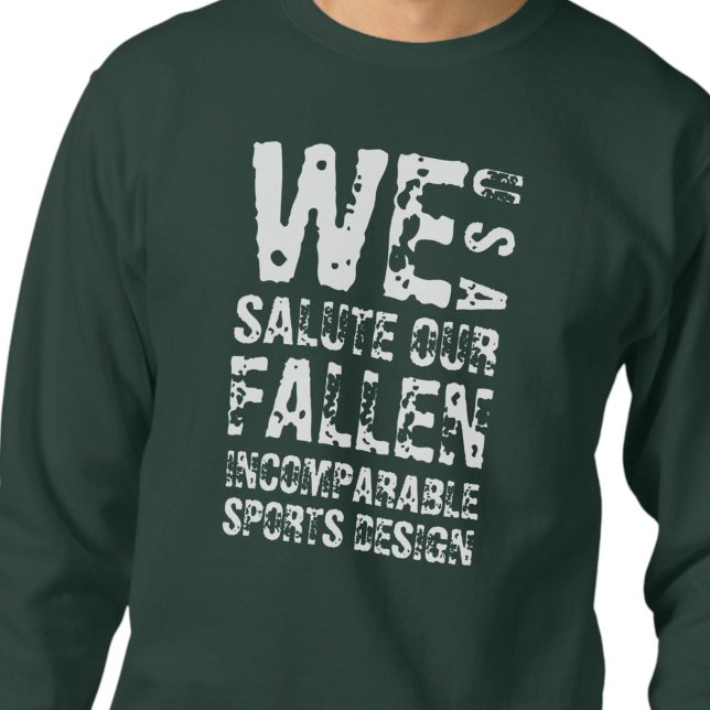 Sweatshirt col ras ISD Men's We Salute Our Fallen (Créateur téléchargé)