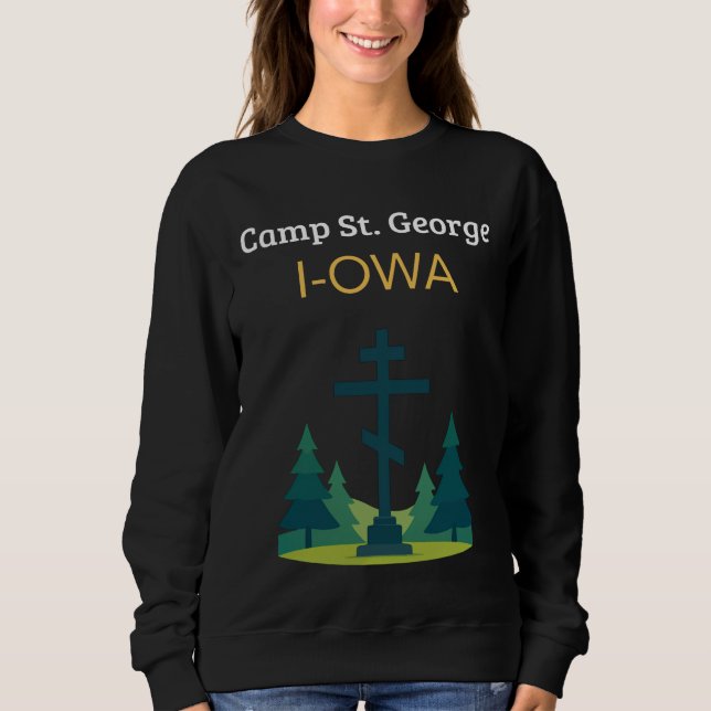 Sweatshirt Col rasé Iowa George Saint (Devant)
