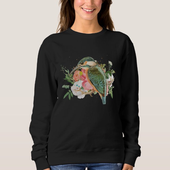 Sweatshirt Colibri Et Oiseau Fleur Observateur Colibri (Devant)