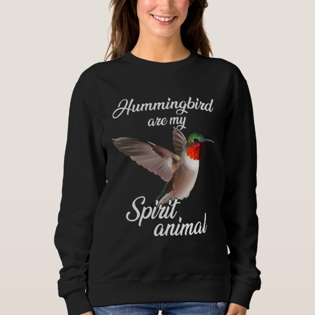 Sweatshirt Colibri Oiseau Arbre Belle Nature Esprit  2 (Devant)