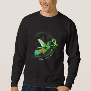 Sweatshirt Colibri tenant du ruban vert Maladie rénale Aw