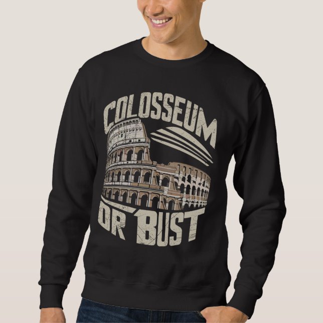 Sweatshirt Colisée ou Empire romain buste (Devant)