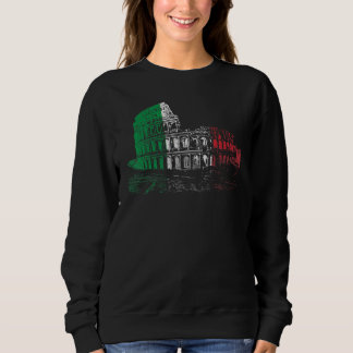 Sweatshirt Colisée Rome Italie Fierté du drapeau