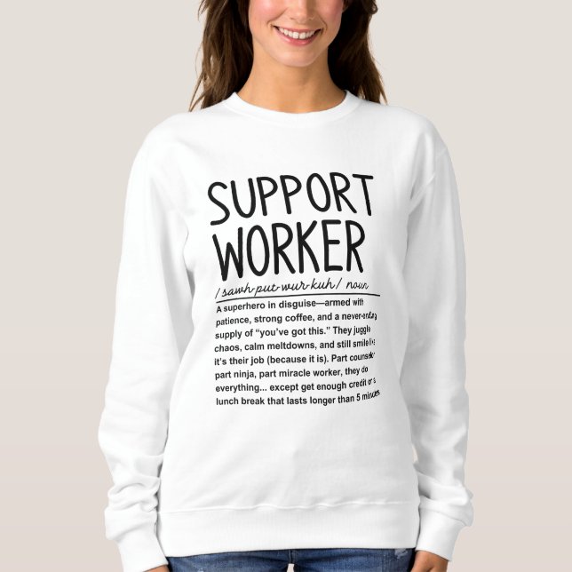 Sweatshirt Collaborateur du support (Devant)