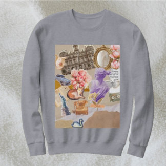 Sweatshirt Collage Art vintage