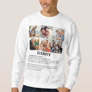 Sweatshirt Collage photo personnalisé Définition Papa 6