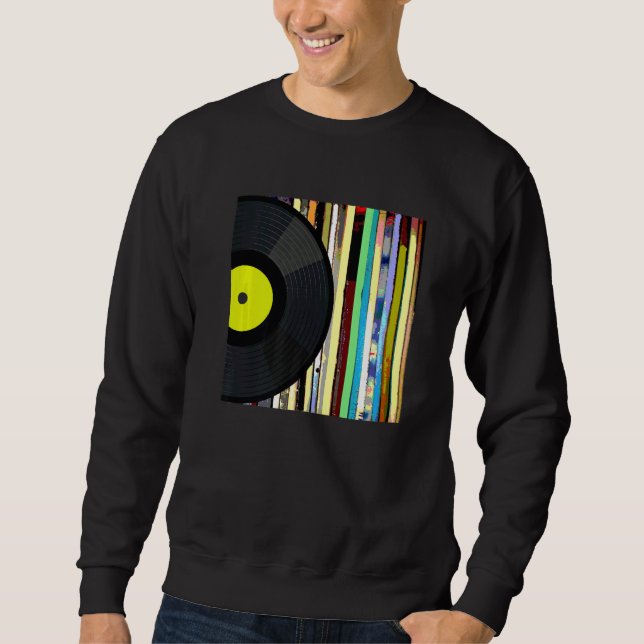 Sweatshirt Collecte d'albums de vinyle (Devant)